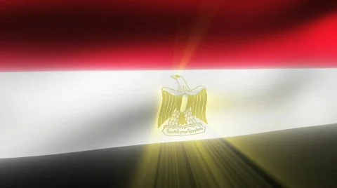 Flag FX - Egypt - HD24p Stock Footage 353341