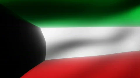 Flag FX - Kuwait - HD24p Stock Footage 354441