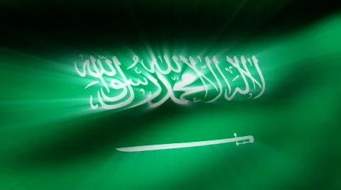 Flag FX - Saudi Arabia - HD24p Stock Footage