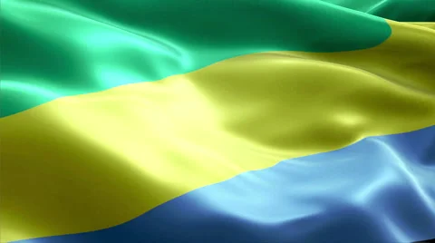 Flag Gabon Stock-Footage 47742761