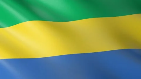 Flag of Gabon Stock Footage 151299635