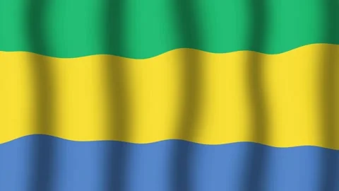 Flag of Gabon Stock Footage 175736522