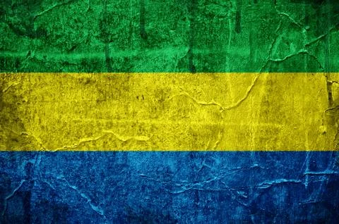 Flag of gabon Stock Illustration