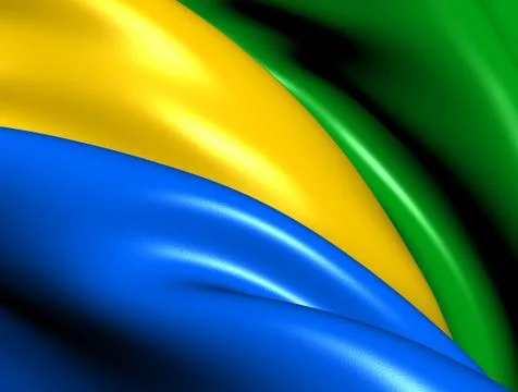 Flag of gabon Stock Illustration