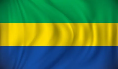 Flag of Gabon Stock Illustration