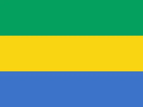 Flag of Gabon Stock-Illustration