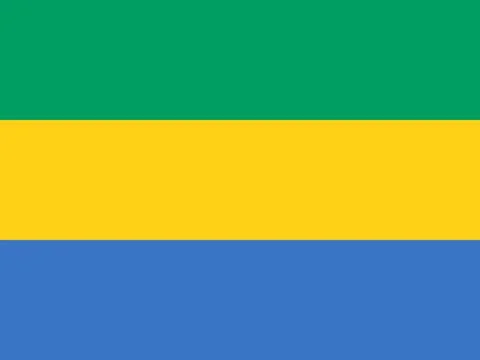 Flag of Gabon Illustrazione stock