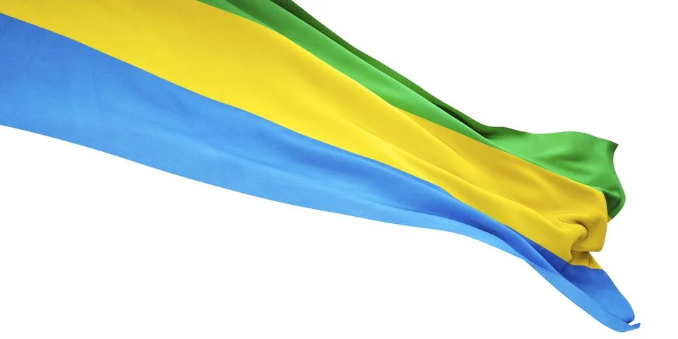 Flag of Gabon Illustrazione stock