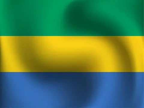 Flag of Gabon - Vector Illustration Stock Illustration