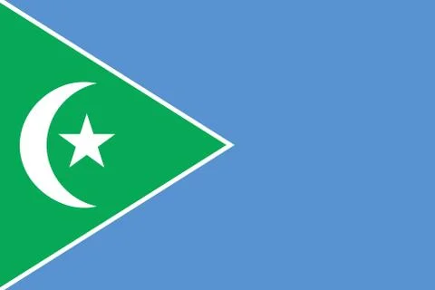 Flag of Galmudug State of Somalia Stock Illustration