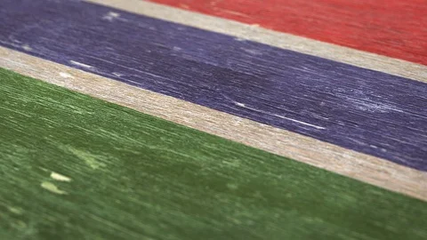 Flag Of Gambia. 1080p, 60fps Video stock 117162353