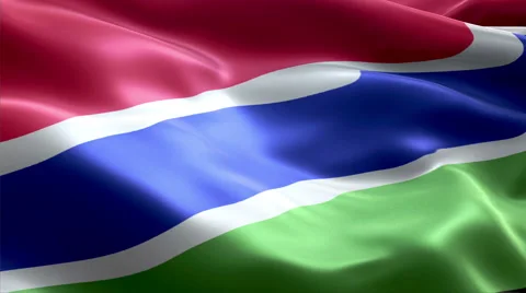 Flag Gambia Video stock 47742939