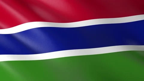 Flag of Gambia Video stock 151299693