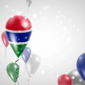 Flag of Gambia Stock Illustration