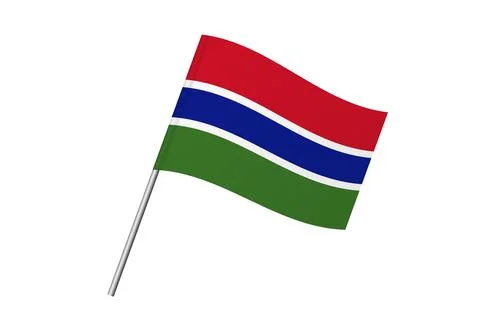 Flag of Gambia Illustrazione stock