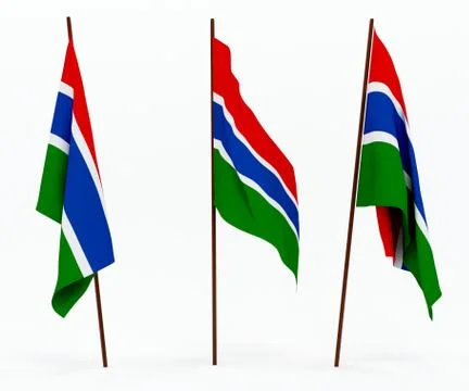 Flag of Gambia Stock Photos