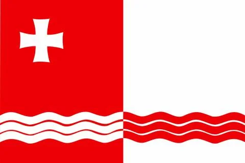 The flag of Gardabani Illustrazione stock