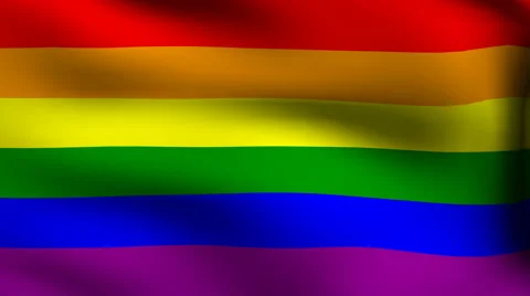 Flag of gay pride Stock Footage 906167