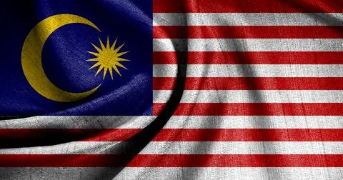 The flag is gently rippling, adding a realistic and dynamic visual effect, .. Stock Illustration