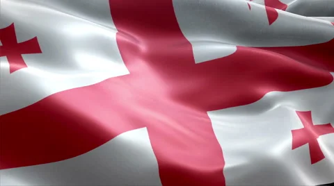 Flag Georgia Video stock 47743085