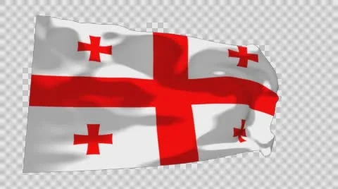 Flag of Georgia Stockbeeldmateriaal 59852283
