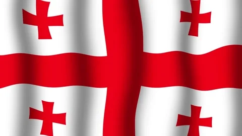Flag of Georgia Vidéo 175653263