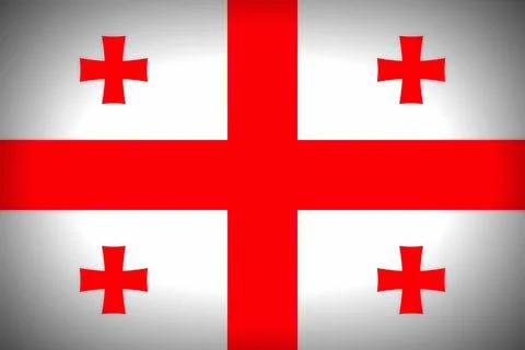 Flag of Georgia Stock Illustration