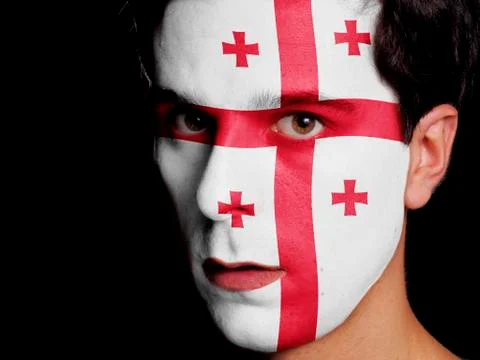 Flag of georgia Stock Photos