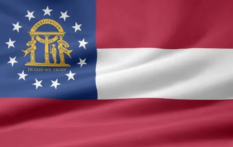 Flag of Georgia Stock Photos