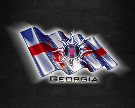 Flag Georgia quality designer flag イラスト素材