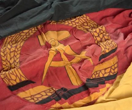 Flag of the german democratic republic Stock Photos