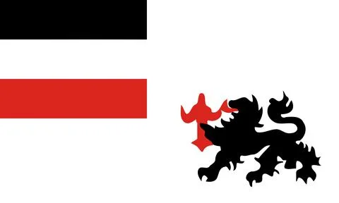 Flag of German New Guinea Stock Illustration