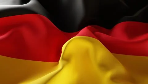 Flag of Germany. Close-Up Stock Illustration