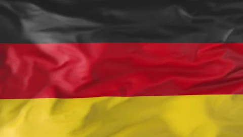 The flag of Germany flutters in the wind. Animation 3d Vídeo Stock 202284512
