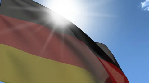 Flag Of Germany Stock Footage 33645322