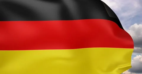 The flag of Germany Stock Footage 197441911