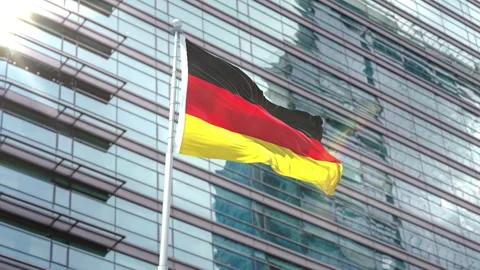 Flag of Germany Stock Footage 343557054