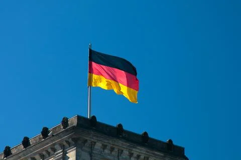 Flag of Germany, German flag Stock Photos