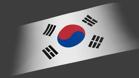 Flag of Germany on a gray background. 3D rendering. Illustrazione stock