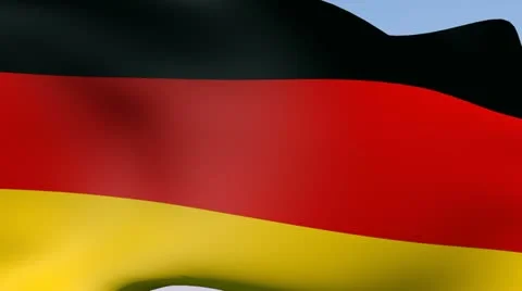 Flag of Germany HD Stock Footage 14327115