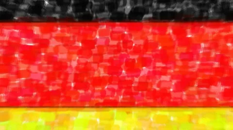 Flag of germany ion video wall Stock Footage 6708278