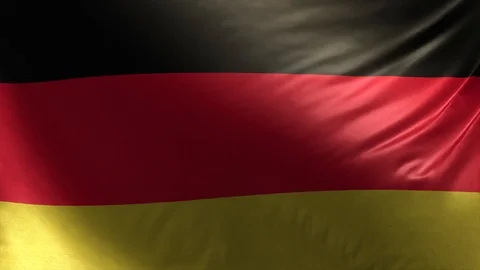 Flag of Germany in Loop Stock Footage 113729740