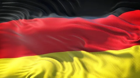 Flag of Germany in Loop Stock Footage 113730426