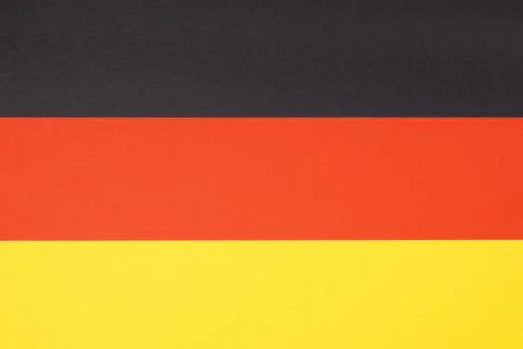 Flag of germany made from paper in black red and yellow or gold Stock Illustration
