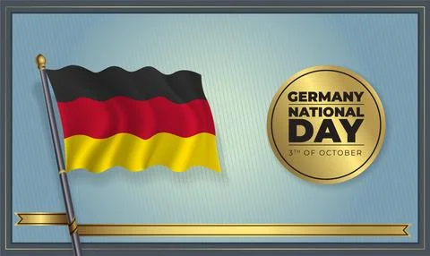 Flag Germany National Day Stock Illustration