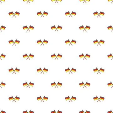 Flag of Germany pattern, cartoon style Illustrazione stock