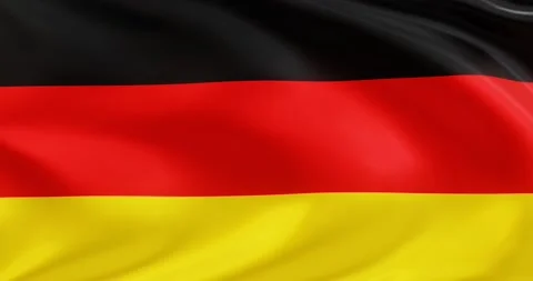 Flag of Germany, Seamless looping animation fluttering in the wind Stock Footage 172500122