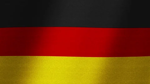 Flag of Germany. Slow flutter of the canvas. Fluctuation of the fabric. Stock Footage 145167243
