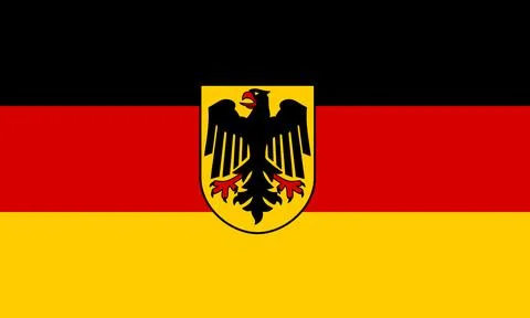 Flag of Germany (state) Stock Illustration