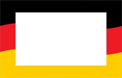 Flag of Germany wave with blank space vector design template Stock Illustration